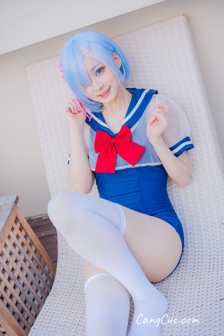 Coser@幼愛Youmeko – 蕾姆泳装